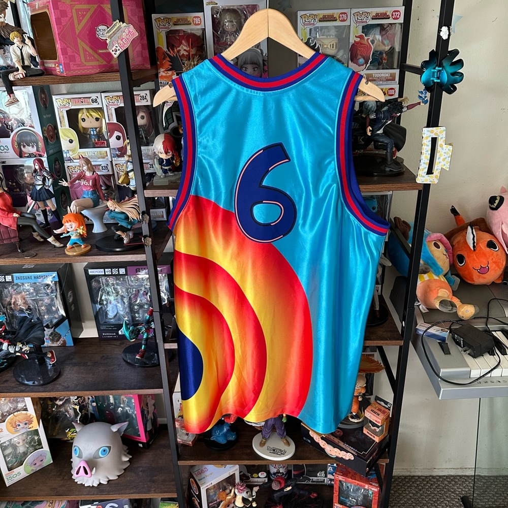 LeBron James Tune Squad Space Jam #6 Stitched Jersey Nike DJ-3864 Men’s L - Picture 4 of 7